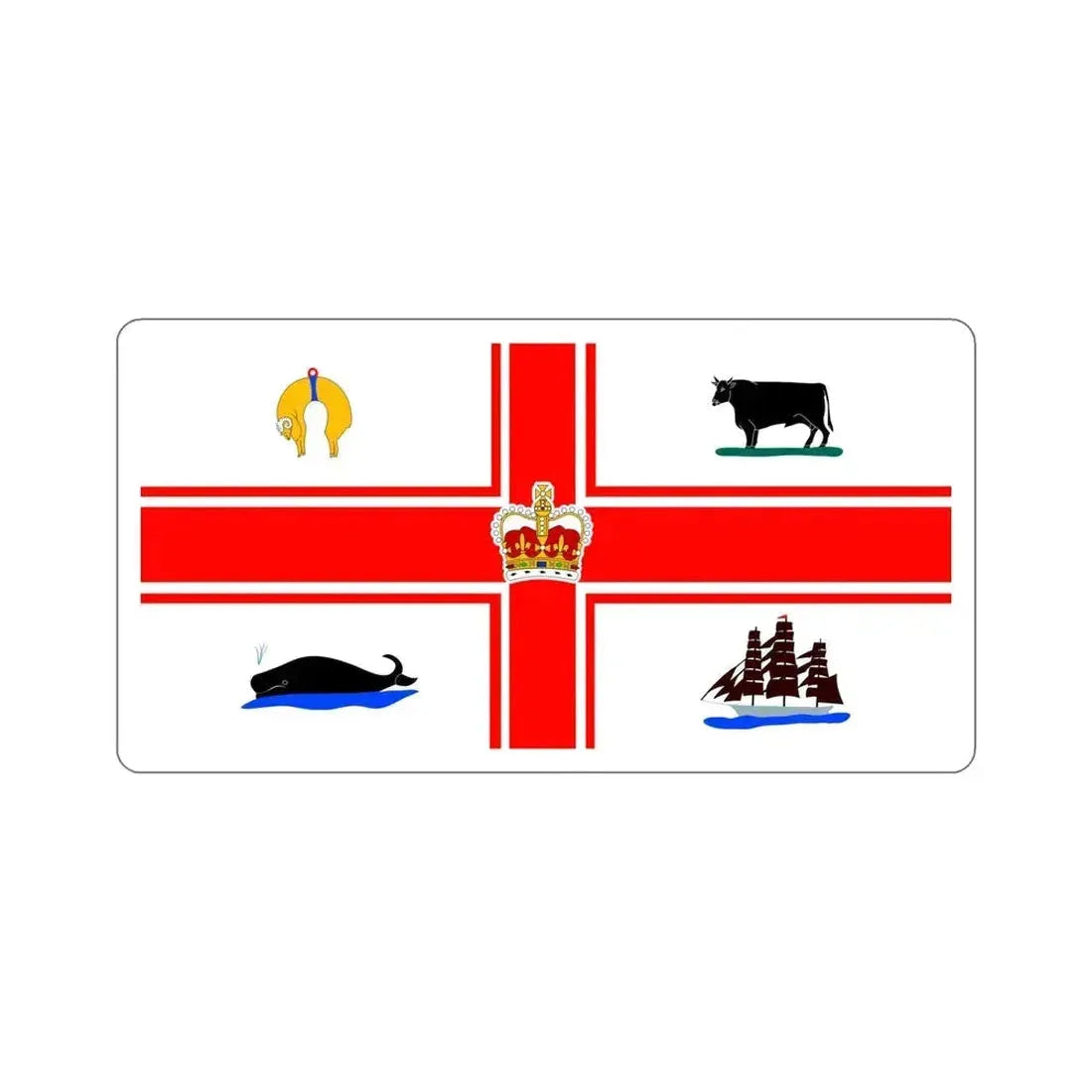 Flag of the City of Melbourne Australia STICKER Vinyl Die-Cut Decal 6 Inch - The Sticker Space
