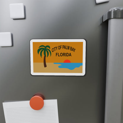 Flag of the City of Palm Bay Florida - Die-Cut Magnet-The Sticker Space