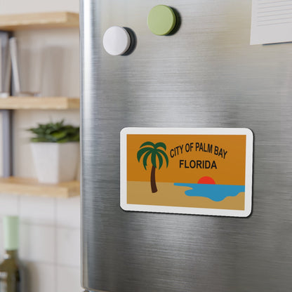 Flag of the City of Palm Bay Florida - Die-Cut Magnet-The Sticker Space