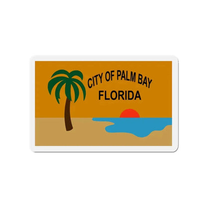 Flag of the City of Palm Bay Florida - Refrigerator Magnet 3 Inch - The Sticker Space