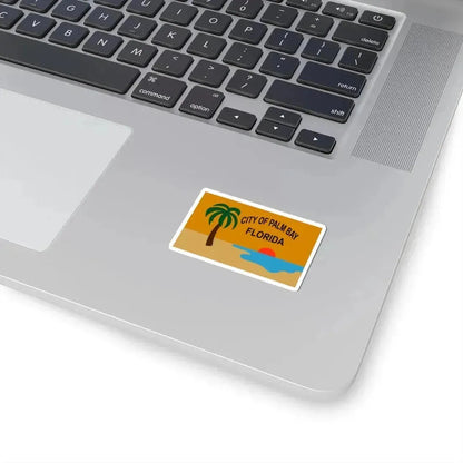 Flag of the City of Palm Bay, Florida - STICKER Vinyl Kiss-Cut Decal - The Sticker Space