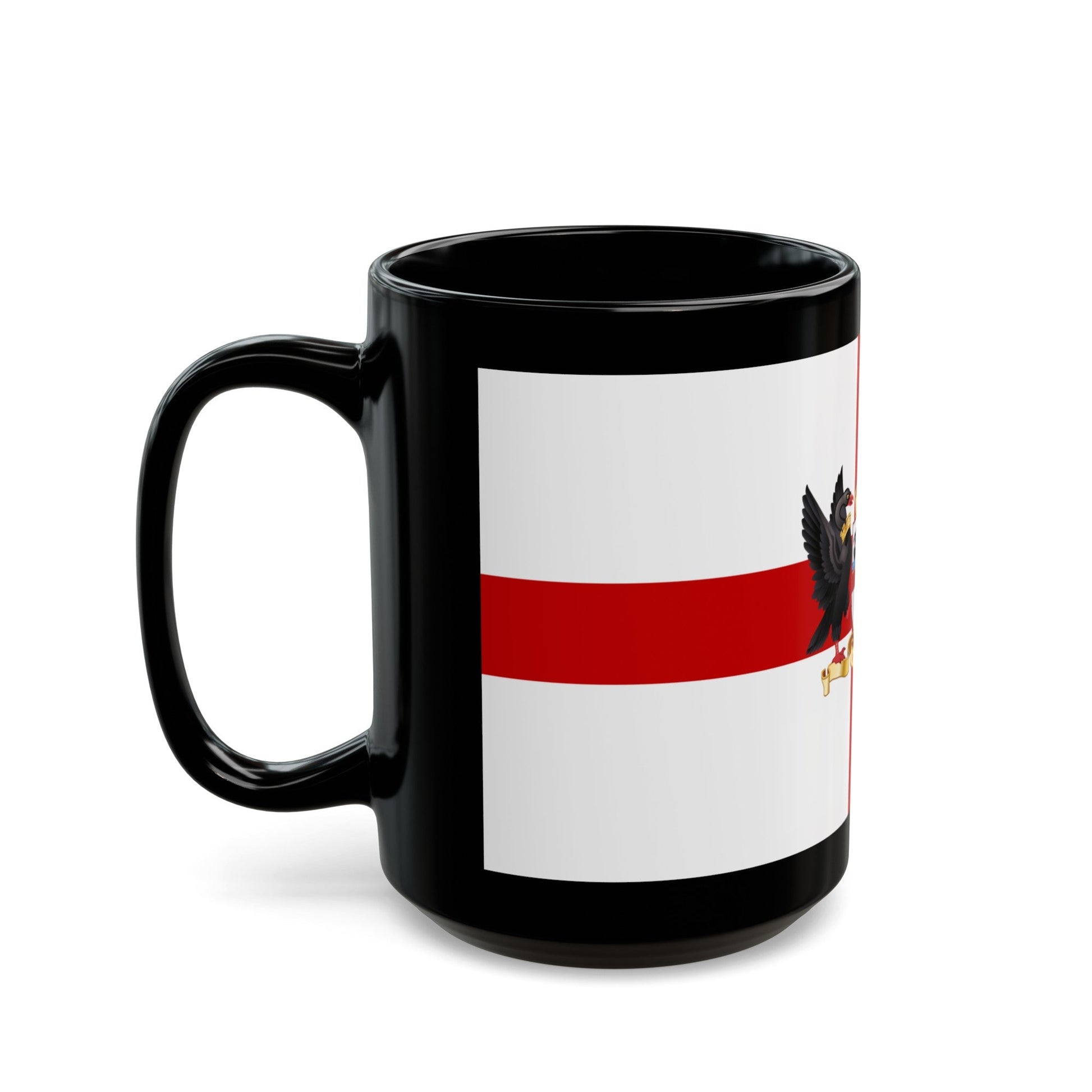 Flag of the City of Perth Australia - Black Coffee Mug-The Sticker Space