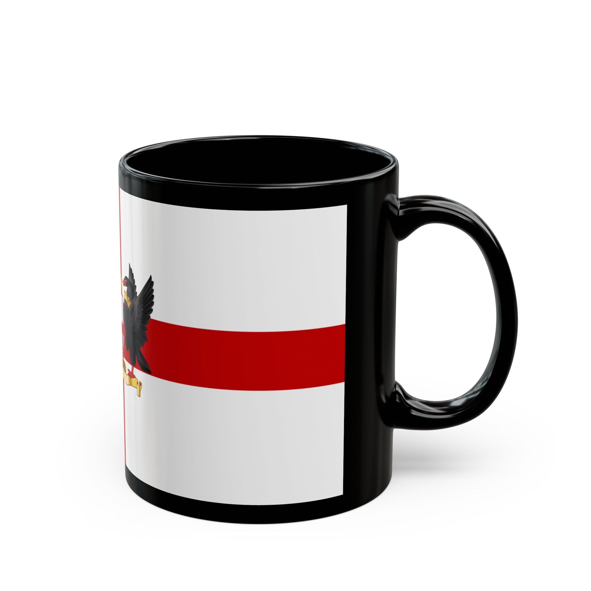 Flag of the City of Perth Australia - Black Coffee Mug-The Sticker Space