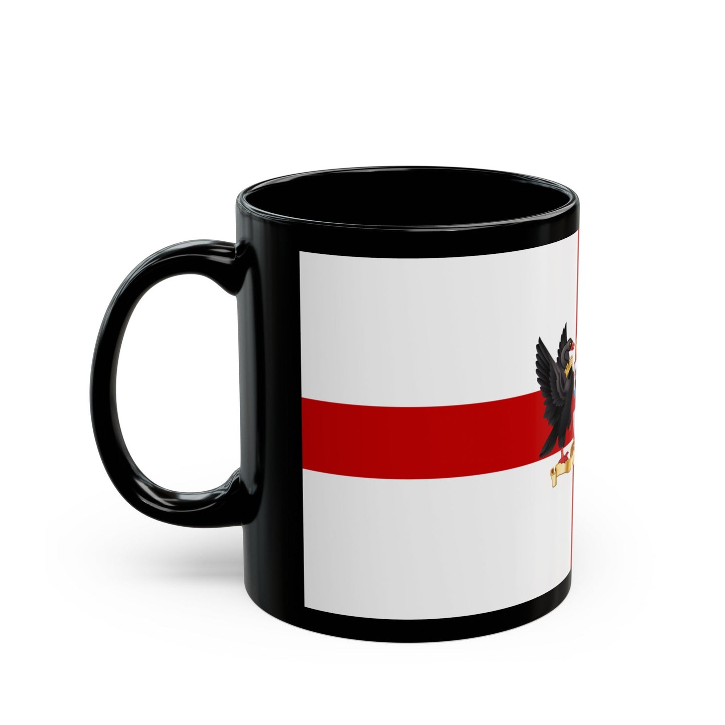 Flag of the City of Perth Australia - Black Coffee Mug-The Sticker Space