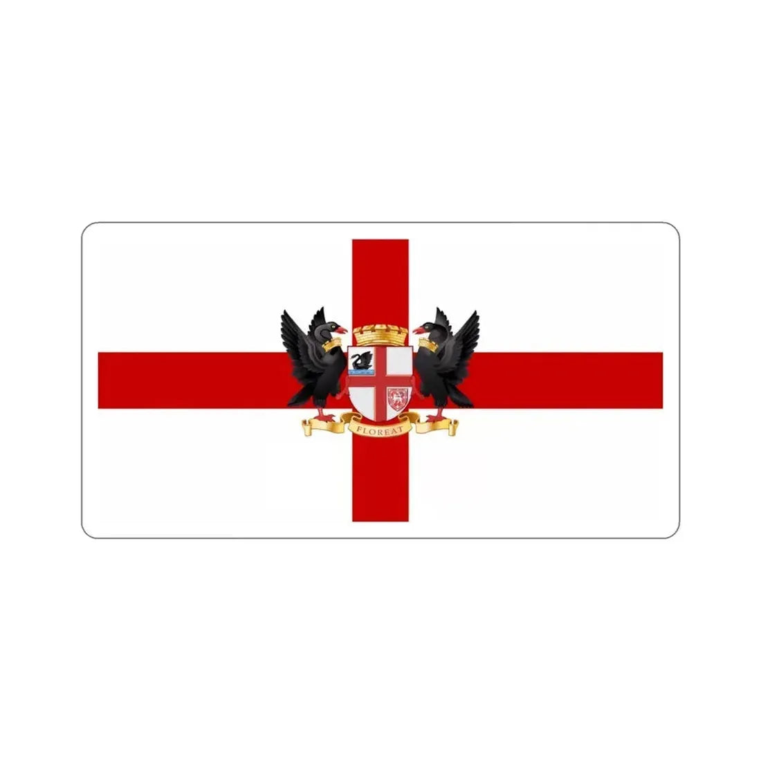 Flag of the City of Perth Australia STICKER Vinyl Die-Cut Decal 3 Inch - The Sticker Space