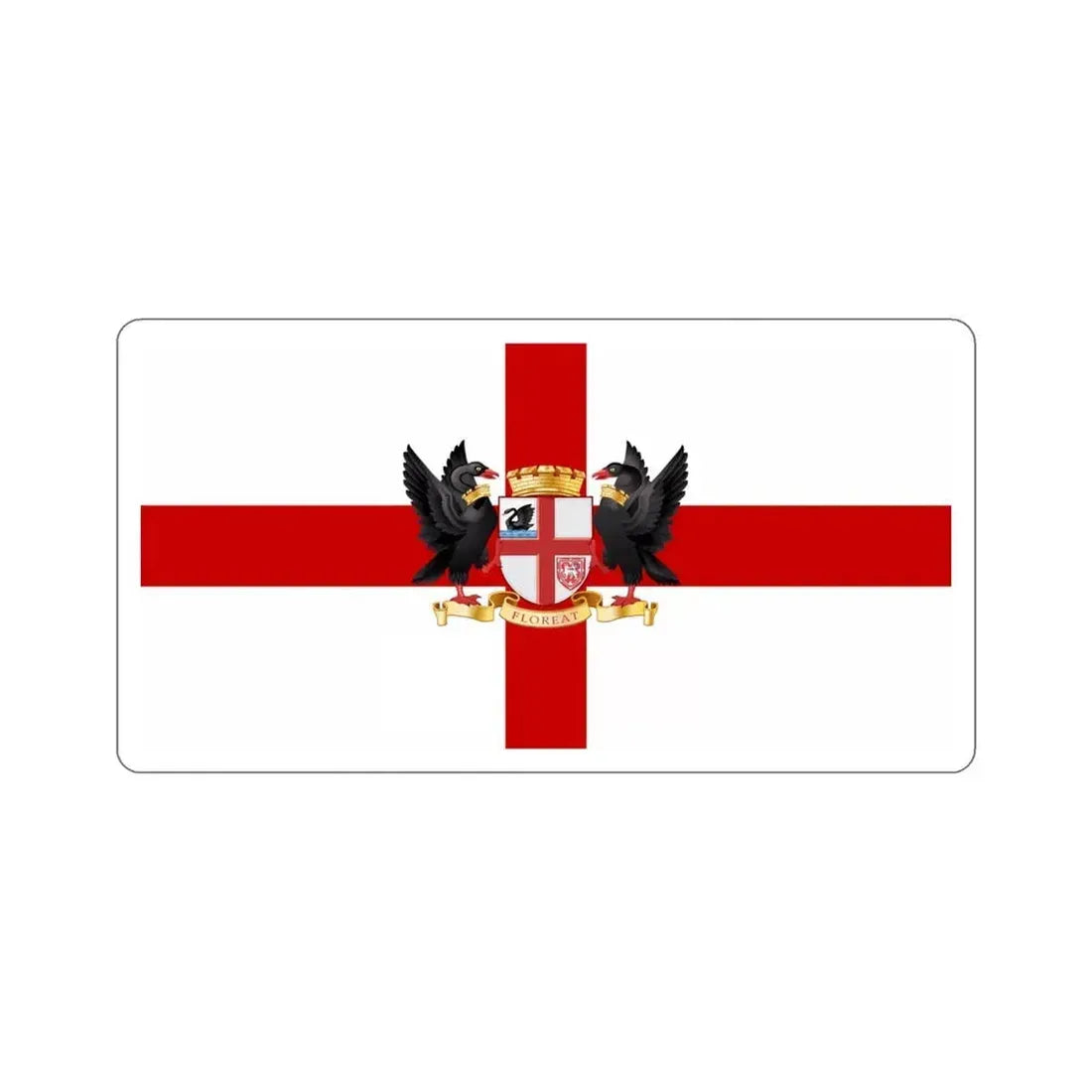 Flag of the City of Perth Australia STICKER Vinyl Die-Cut Decal 4 Inch - The Sticker Space