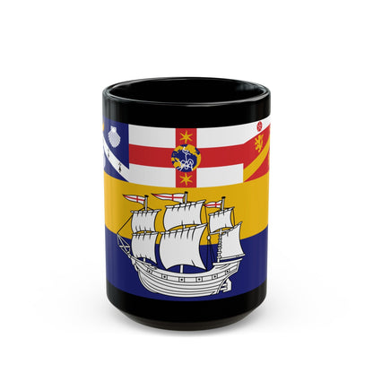 Flag of the City of Sydney Australia - Black Coffee Mug-15oz-The Sticker Space