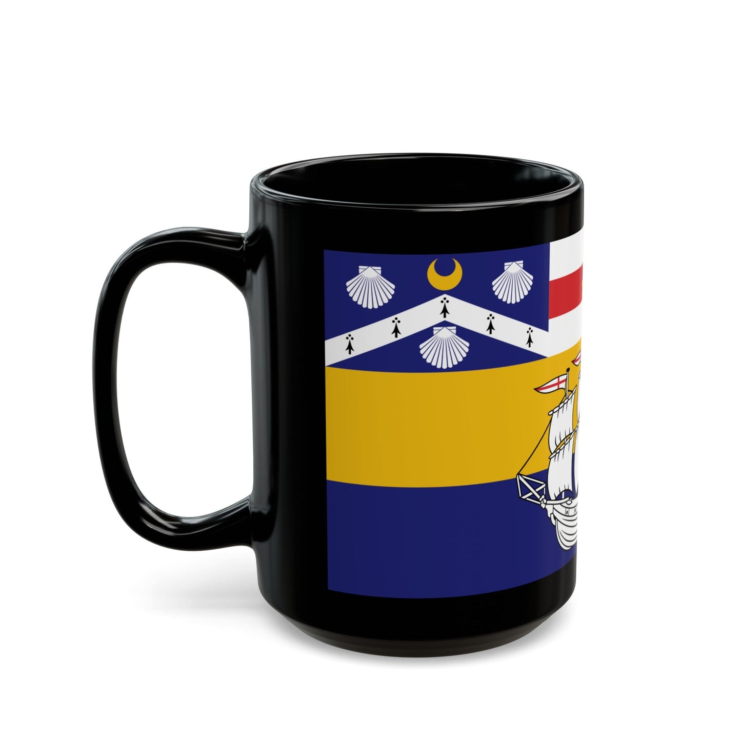 Flag of the City of Sydney Australia - Black Coffee Mug-The Sticker Space