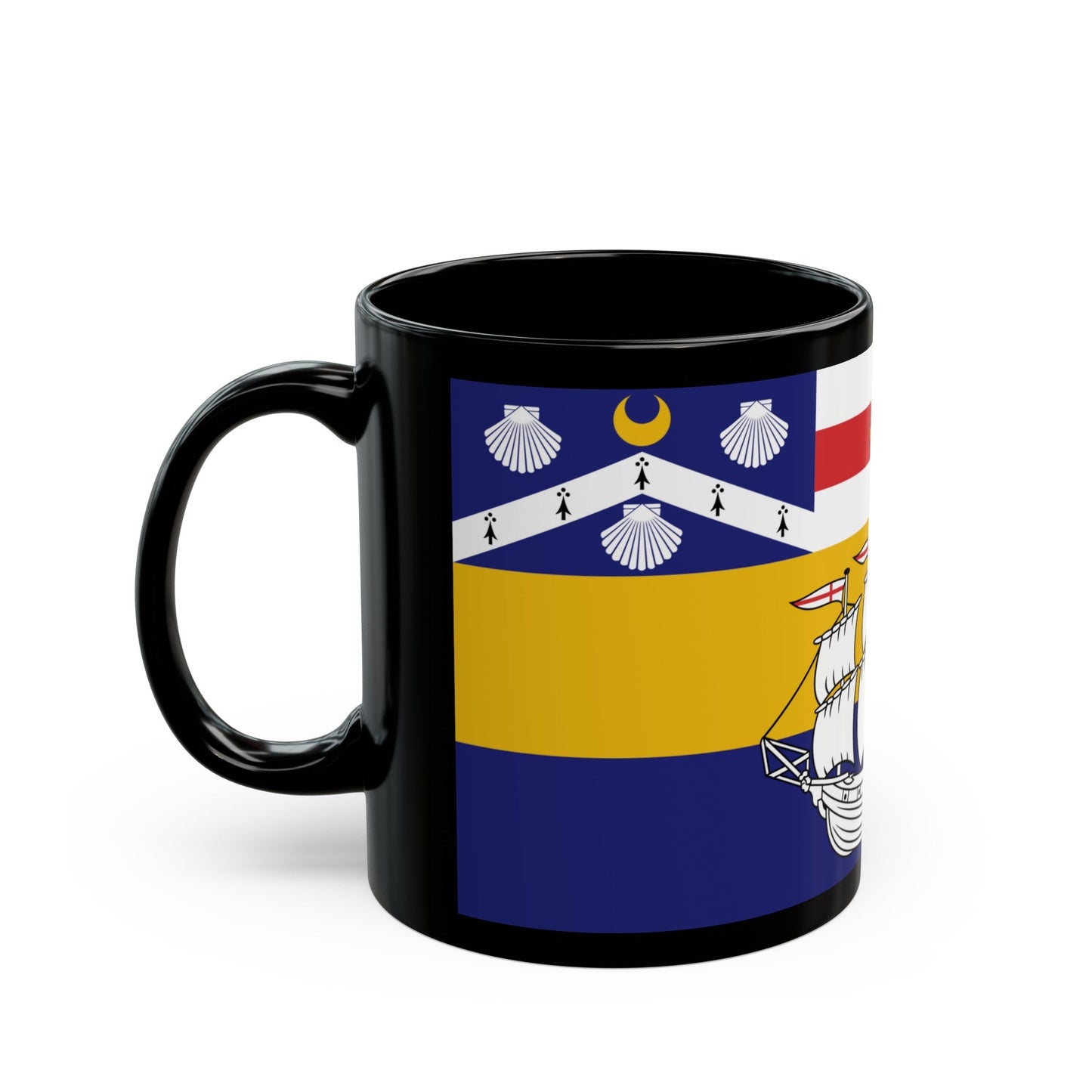 Flag of the City of Sydney Australia - Black Coffee Mug-The Sticker Space