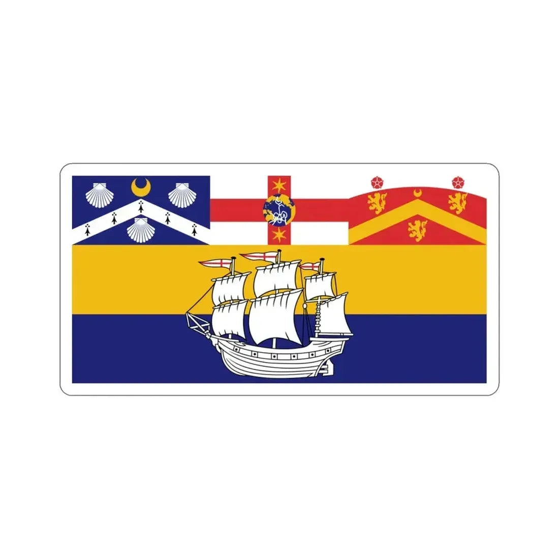 Flag of the City of Sydney Australia STICKER Vinyl Die-Cut Decal 3 Inch - The Sticker Space