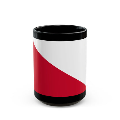 Flag of the City of Utrecht the capital of the province of Utrecht Netherlands - Black Coffee Mug-15oz-The Sticker Space