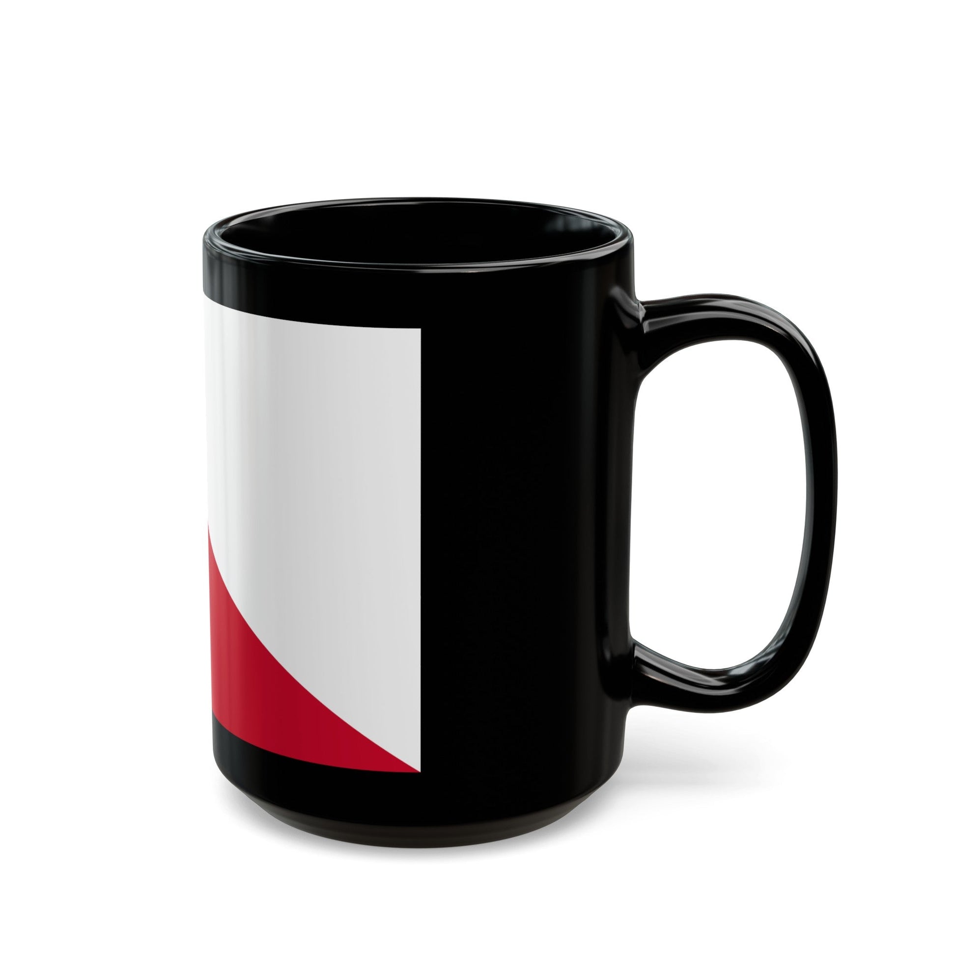 Flag of the City of Utrecht the capital of the province of Utrecht Netherlands - Black Coffee Mug-The Sticker Space