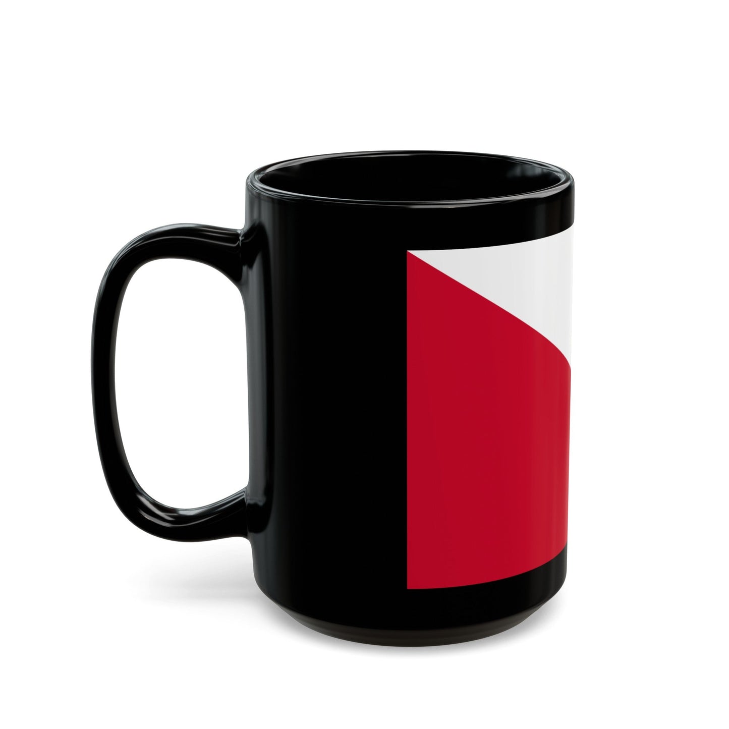 Flag of the City of Utrecht the capital of the province of Utrecht Netherlands - Black Coffee Mug-The Sticker Space