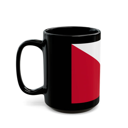 Flag of the City of Utrecht the capital of the province of Utrecht Netherlands - Black Coffee Mug-The Sticker Space