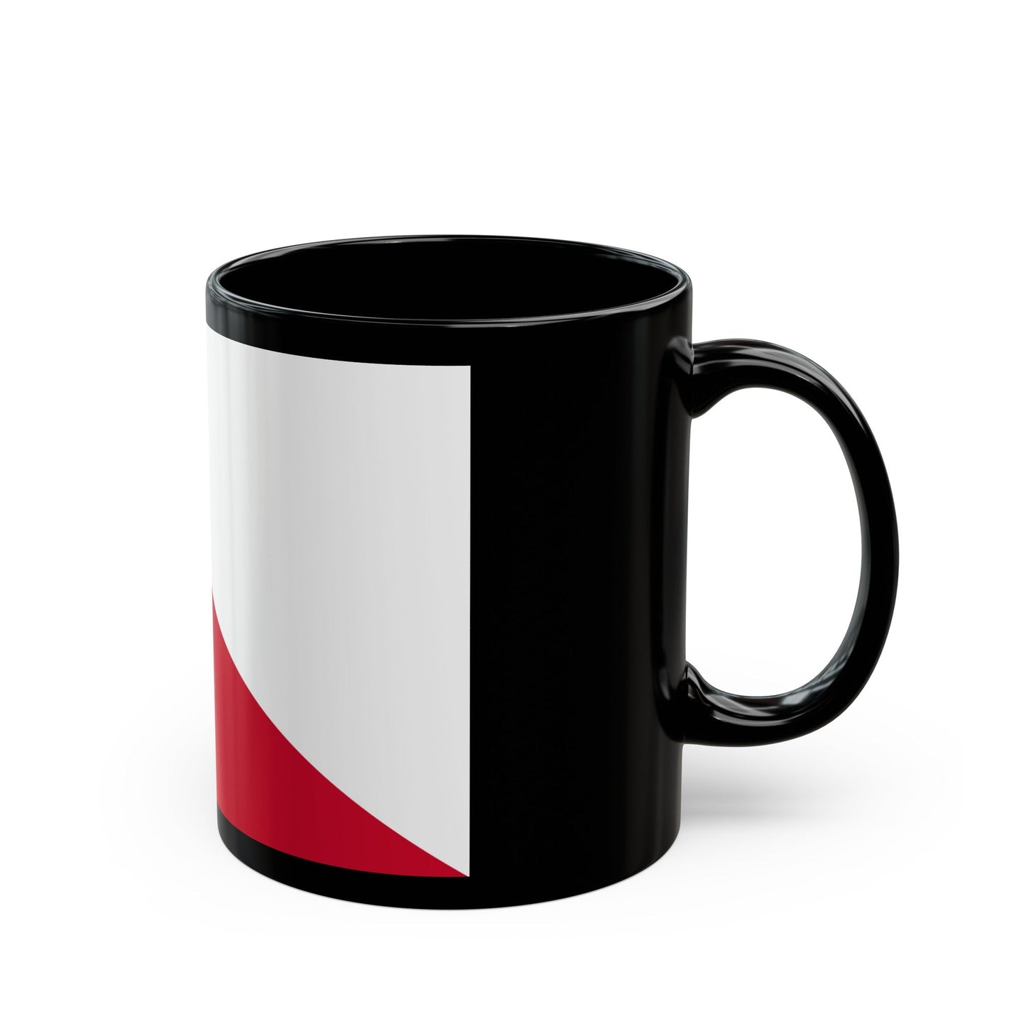 Flag of the City of Utrecht the capital of the province of Utrecht Netherlands - Black Coffee Mug-The Sticker Space