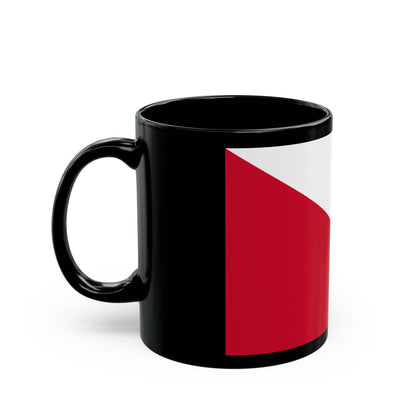 Flag of the City of Utrecht the capital of the province of Utrecht Netherlands - Black Coffee Mug-The Sticker Space