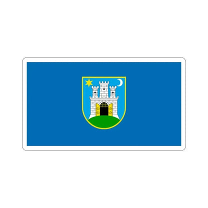 Flag of the City of Zagreb Croatia STICKER Vinyl Die-Cut Decal 2 Inch - The Sticker Space