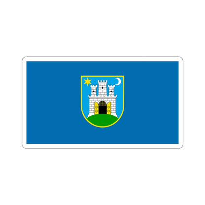 Flag of the City of Zagreb Croatia STICKER Vinyl Die-Cut Decal-3 Inch-The Sticker Space