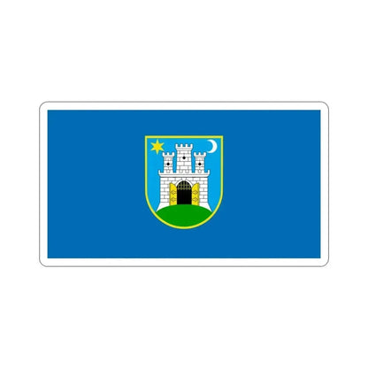 Flag of the City of Zagreb Croatia STICKER Vinyl Die-Cut Decal 3 Inch - The Sticker Space