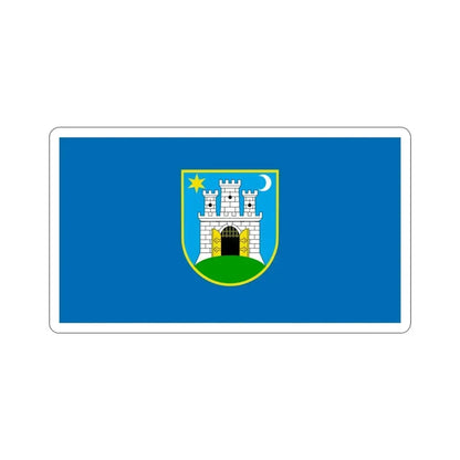 Flag of the City of Zagreb Croatia STICKER Vinyl Die-Cut Decal 3 Inch - The Sticker Space
