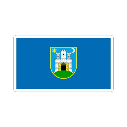 Flag of the City of Zagreb Croatia STICKER Vinyl Die-Cut Decal 5 Inch - The Sticker Space