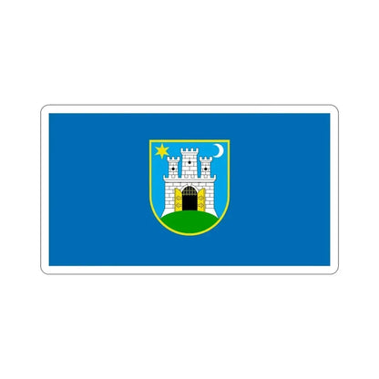 Flag of the City of Zagreb Croatia STICKER Vinyl Die-Cut Decal 6 Inch - The Sticker Space