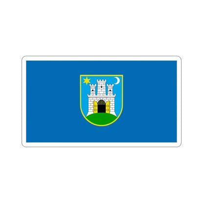 Flag of the City of Zagreb Croatia STICKER Vinyl Die-Cut Decal - The Sticker Space