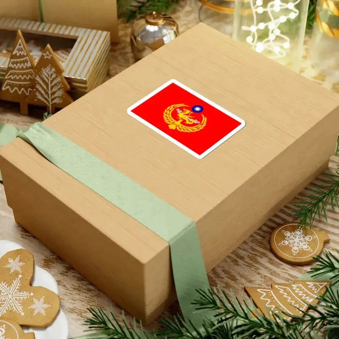 Flag of the Coast Guard Administration of the Republic of China (China) STICKER Vinyl Kiss-Cut Decal - The Sticker Space