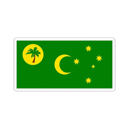 Flag of the Cocos Keeling Islands (Australia) STICKER Vinyl Kiss-Cut Decal 3 Inch White - The Sticker Space