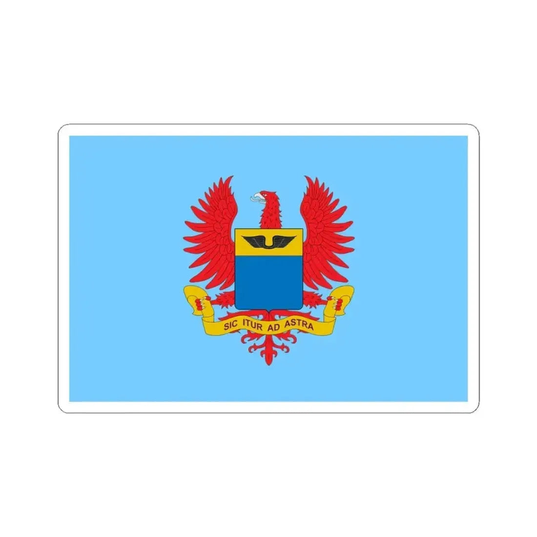 Flag of the Colombian Air Force (Colombia) STICKER Vinyl Kiss-Cut Decal 3 Inch White - The Sticker Space