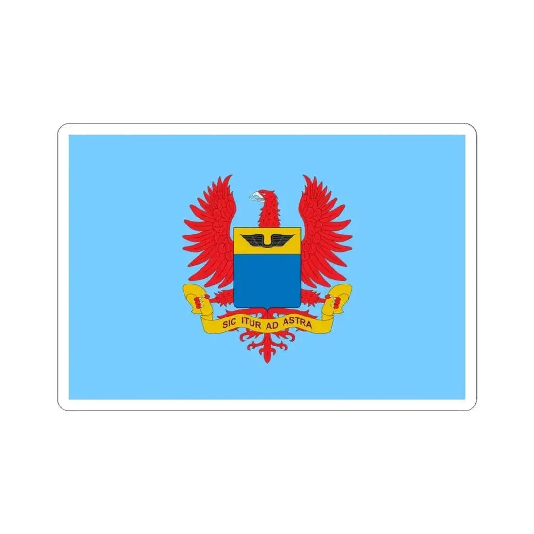 Flag of the Colombian Air Force (Colombia) STICKER Vinyl Kiss-Cut Decal 4 Inch White - The Sticker Space