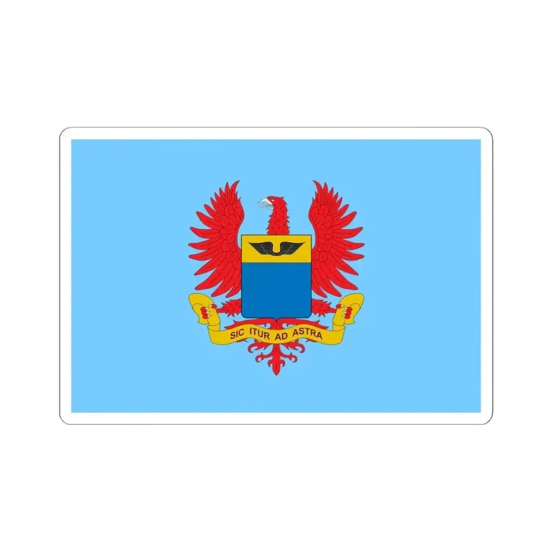 Flag of the Colombian Air Force (Colombia) STICKER Vinyl Kiss-Cut Decal 6 Inch White - The Sticker Space