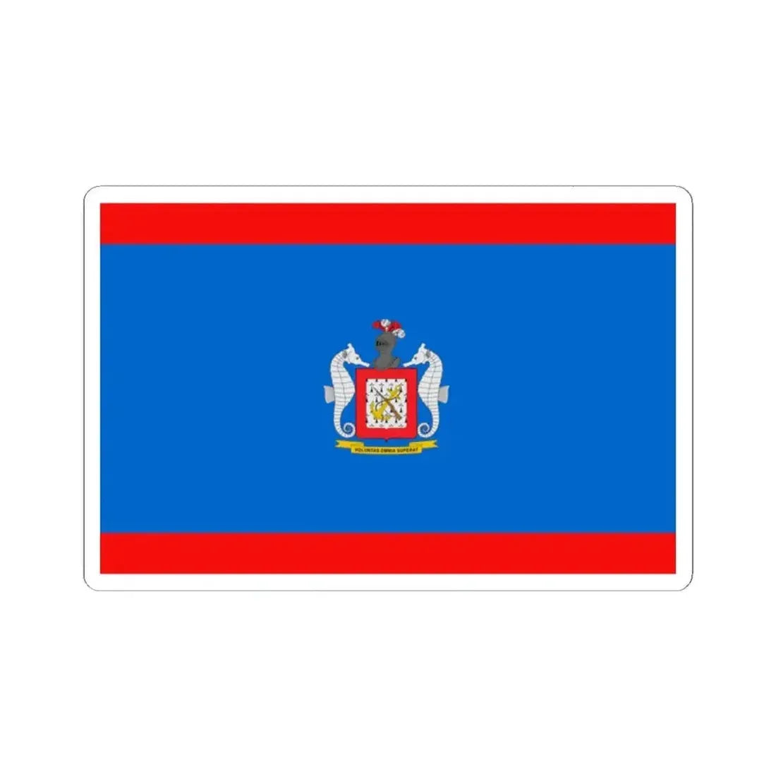 Flag of the Colombian Naval Infantry (Colombia) STICKER Vinyl Kiss-Cut Decal 2 Inch White - The Sticker Space