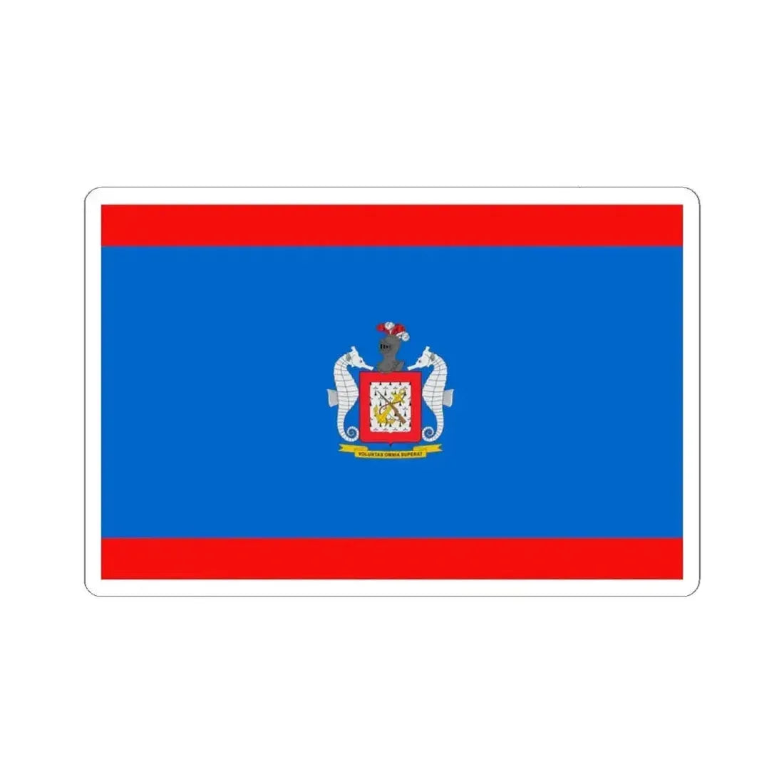 Flag of the Colombian Naval Infantry (Colombia) STICKER Vinyl Kiss-Cut Decal 3 Inch White - The Sticker Space