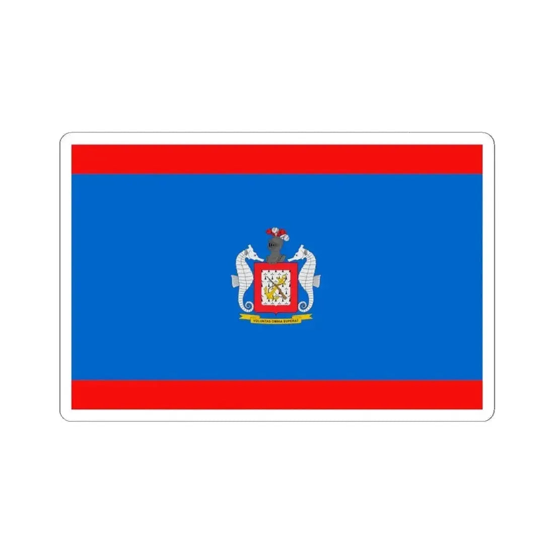 Flag of the Colombian Naval Infantry (Colombia) STICKER Vinyl Kiss-Cut Decal 4 Inch White - The Sticker Space