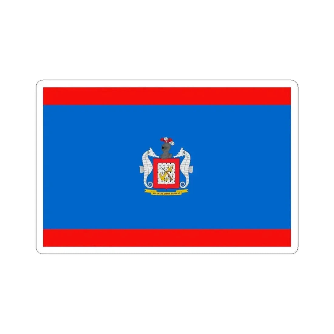 Flag of the Colombian Naval Infantry (Colombia) STICKER Vinyl Kiss-Cut Decal 6 Inch White - The Sticker Space