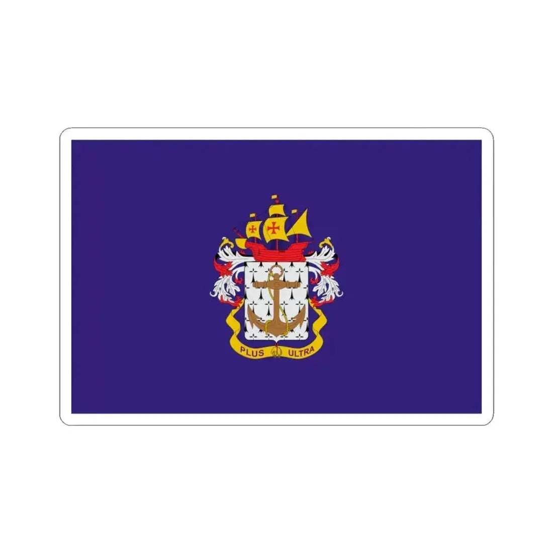 Flag of the Colombian Navy (Colombia) STICKER Vinyl Kiss-Cut Decal 3 Inch White - The Sticker Space