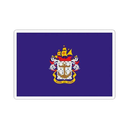 Flag of the Colombian Navy (Colombia) STICKER Vinyl Kiss-Cut Decal 4 Inch White - The Sticker Space