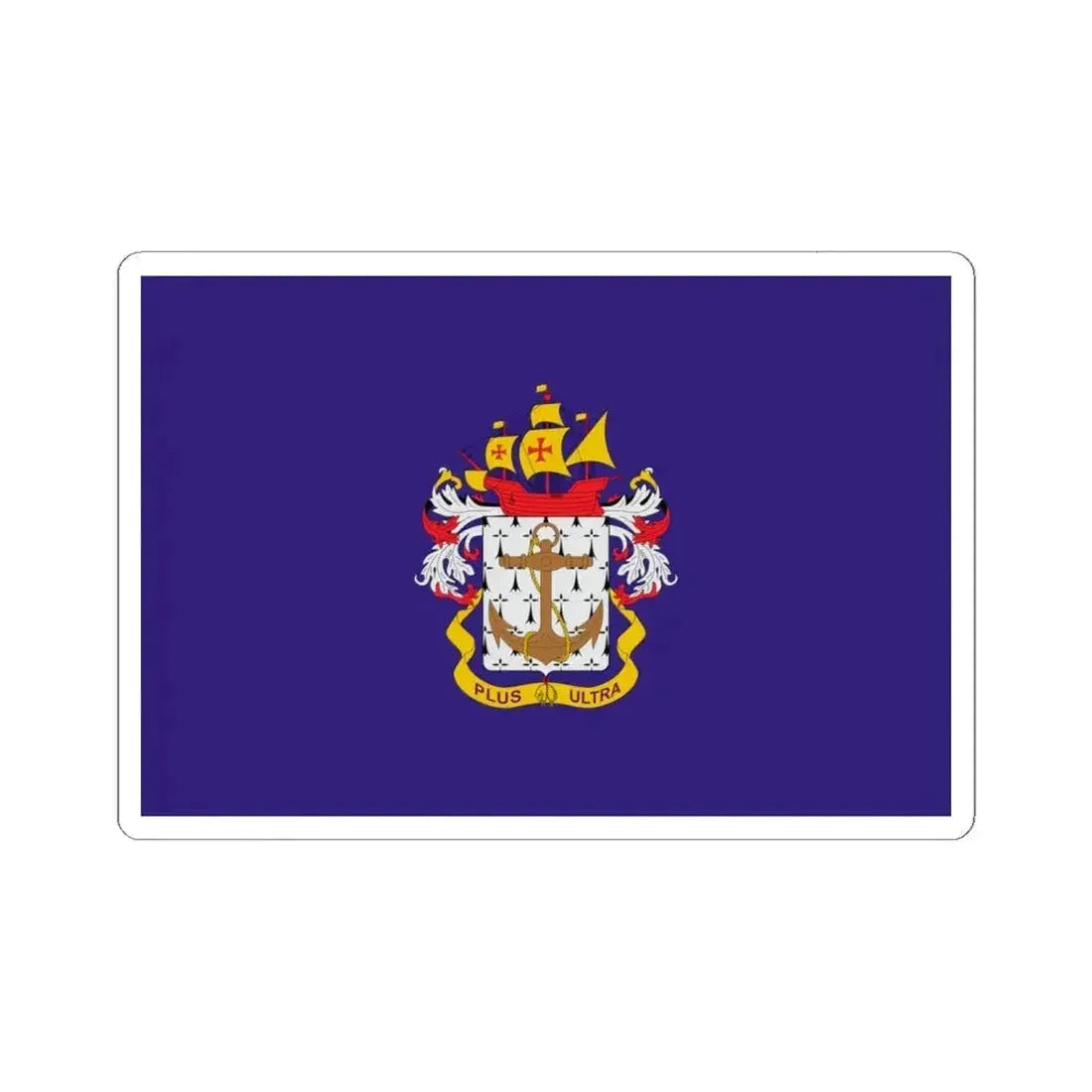 Flag of the Colombian Navy (Colombia) STICKER Vinyl Kiss-Cut Decal 6 Inch White - The Sticker Space