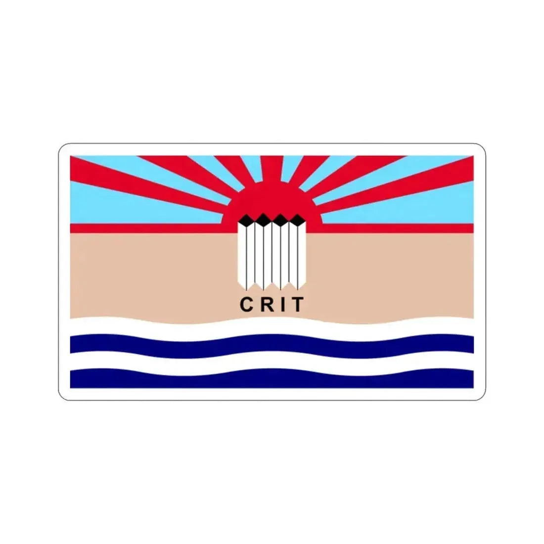 Flag of the Colorado River Indian Tribes STICKER Vinyl Die-Cut Decal 2 Inch - The Sticker Space