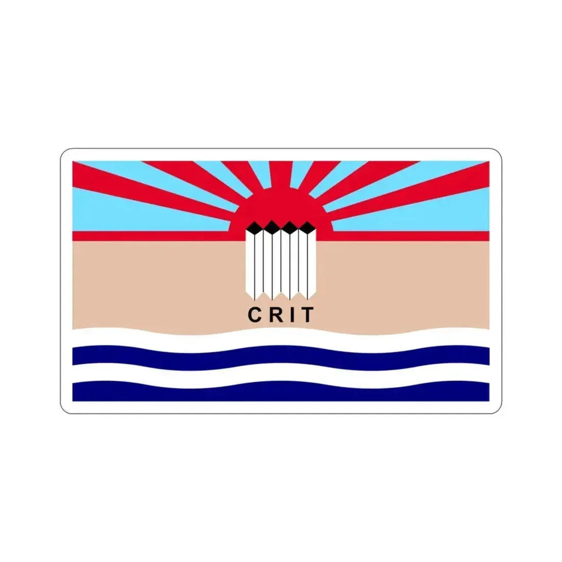 Flag of the Colorado River Indian Tribes STICKER Vinyl Die-Cut Decal 3 Inch - The Sticker Space