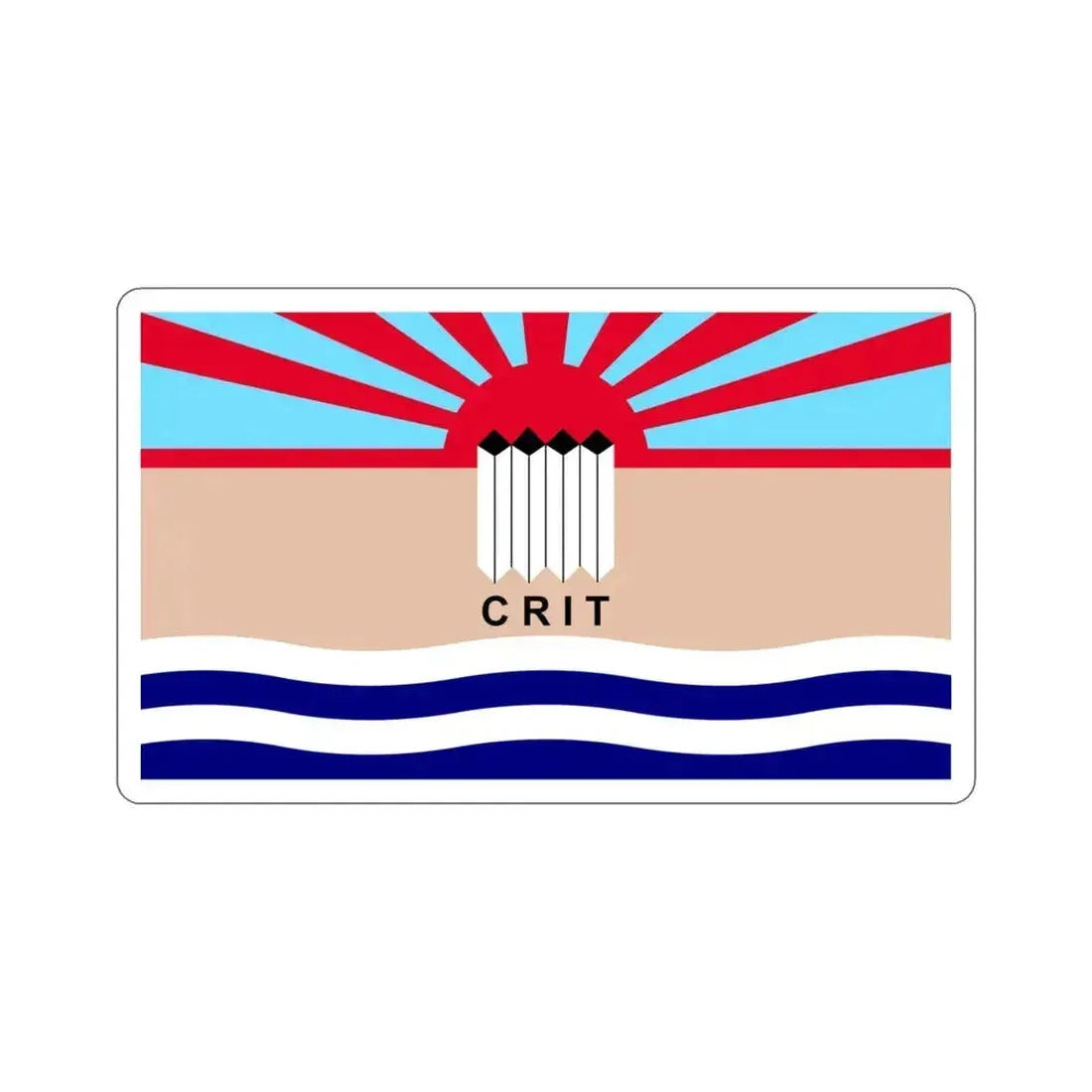 Flag of the Colorado River Indian Tribes STICKER Vinyl Die-Cut Decal 4 Inch - The Sticker Space