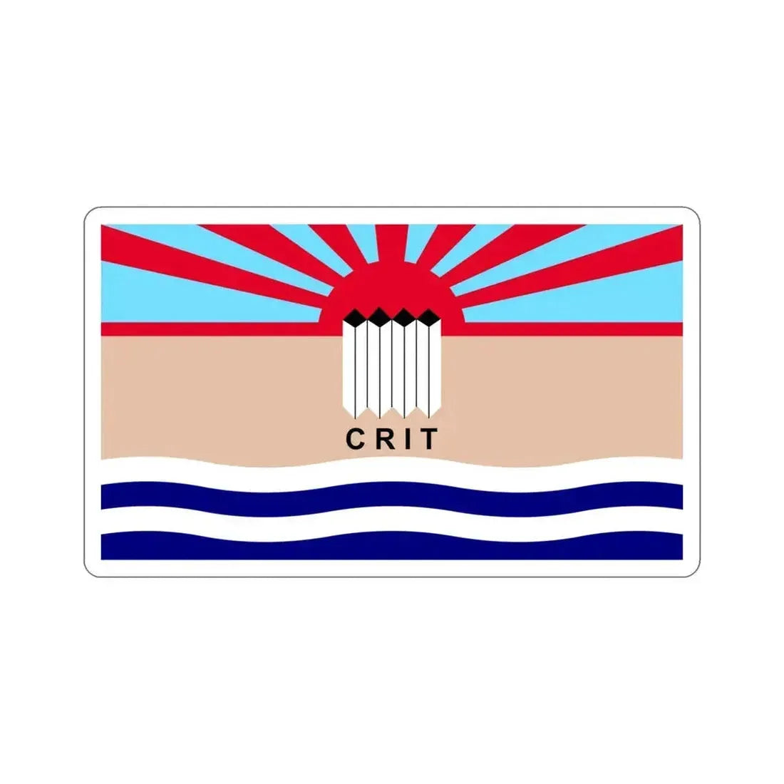 Flag of the Colorado River Indian Tribes STICKER Vinyl Die-Cut Decal 5 Inch - The Sticker Space