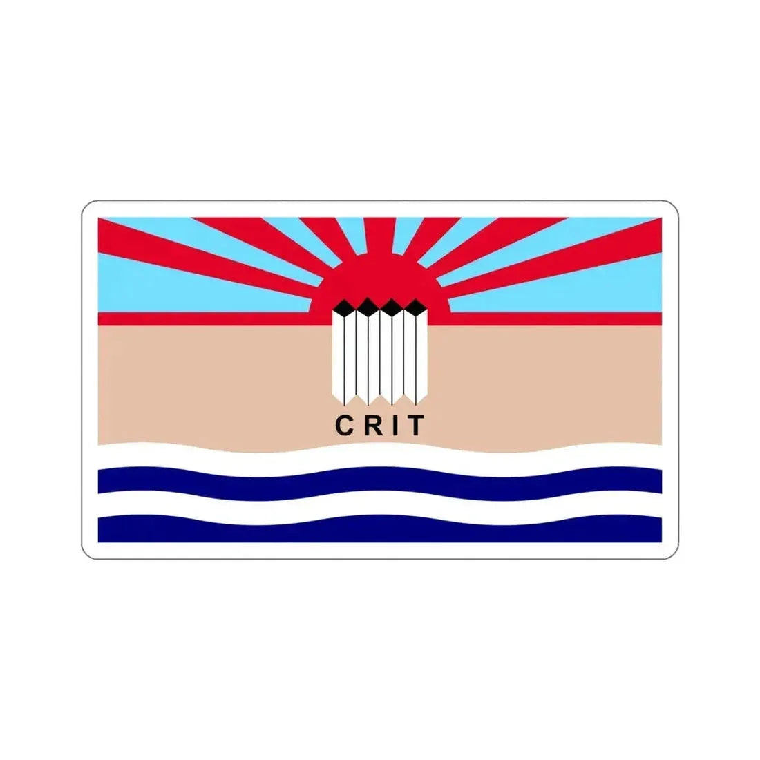 Flag of the Colorado River Indian Tribes STICKER Vinyl Die-Cut Decal 6 Inch - The Sticker Space