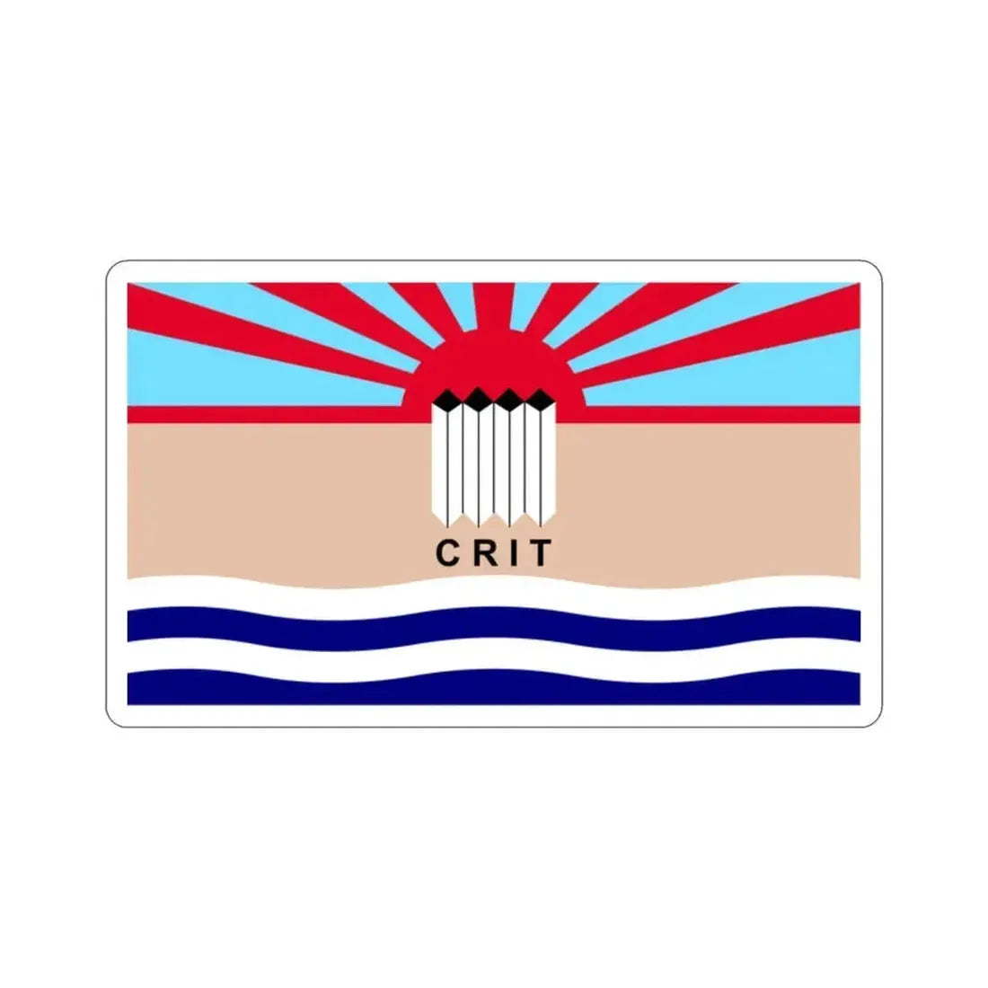 Flag of the Colorado River Indian Tribes STICKER Vinyl Die-Cut Decal - The Sticker Space