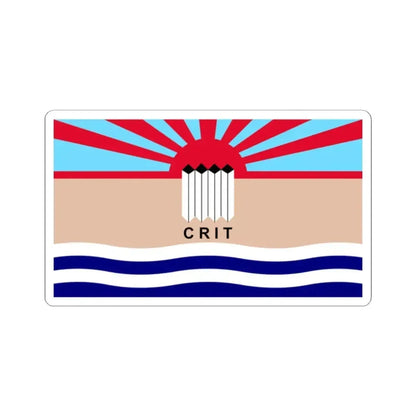 Flag of the Colorado River Indian Tribes (United States) STICKER Vinyl Kiss-Cut Decal 2 Inch White - The Sticker Space