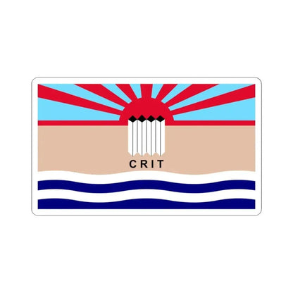Flag of the Colorado River Indian Tribes (United States) STICKER Vinyl Kiss-Cut Decal 4 Inch White - The Sticker Space