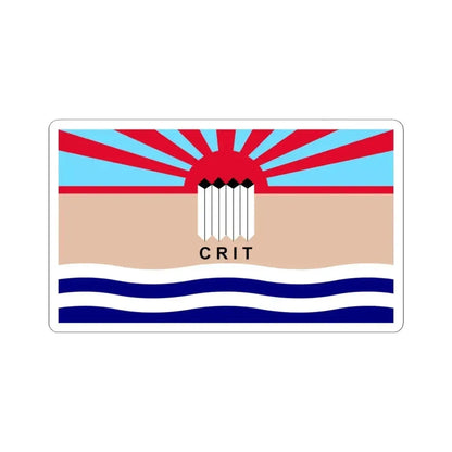 Flag of the Colorado River Indian Tribes (United States) STICKER Vinyl Kiss-Cut Decal 6 Inch White - The Sticker Space