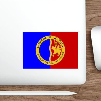 Flag of the Comanche Nation STICKER Vinyl Die-Cut Decal-The Sticker Space