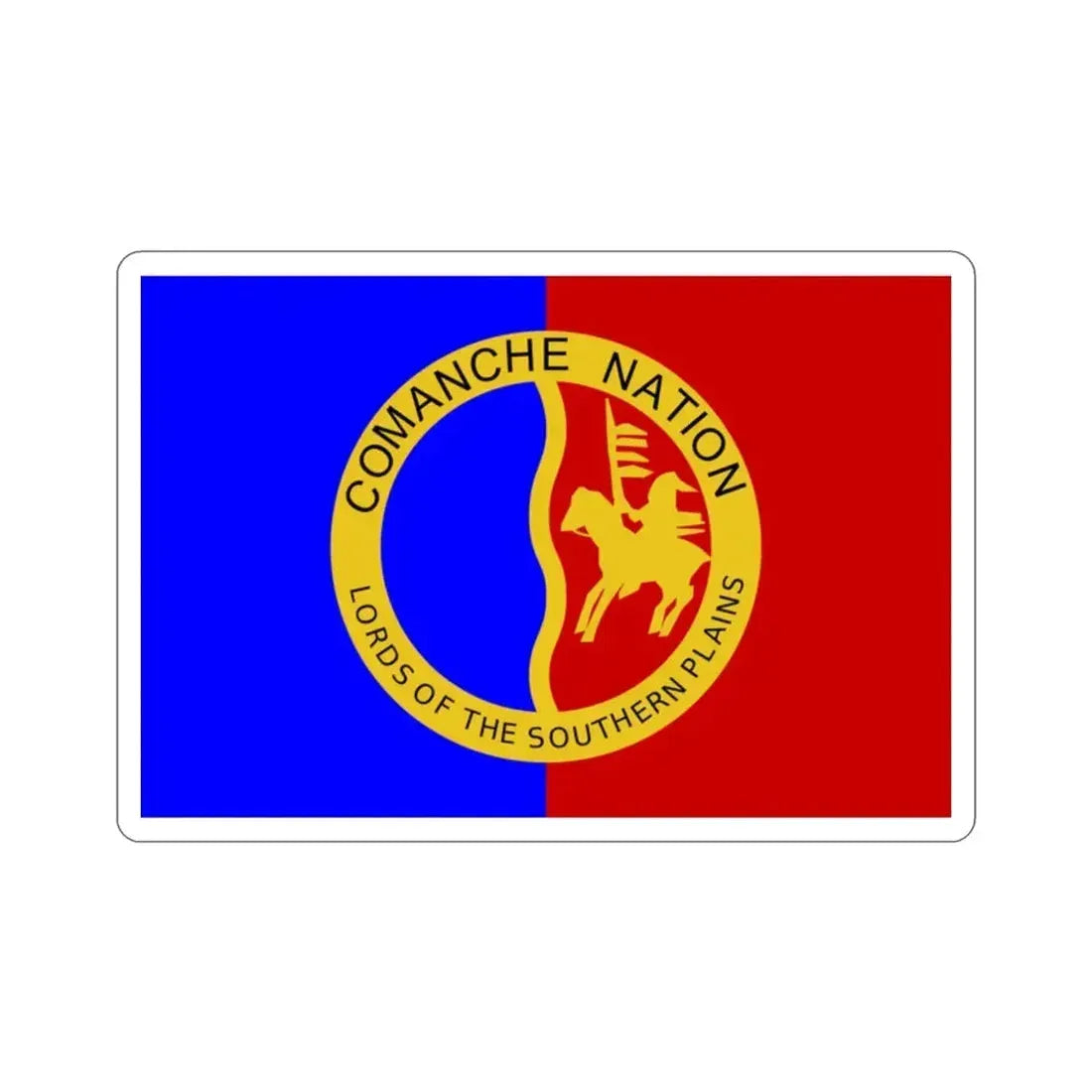 Flag of the Comanche Nation STICKER Vinyl Die-Cut Decal - The Sticker Space
